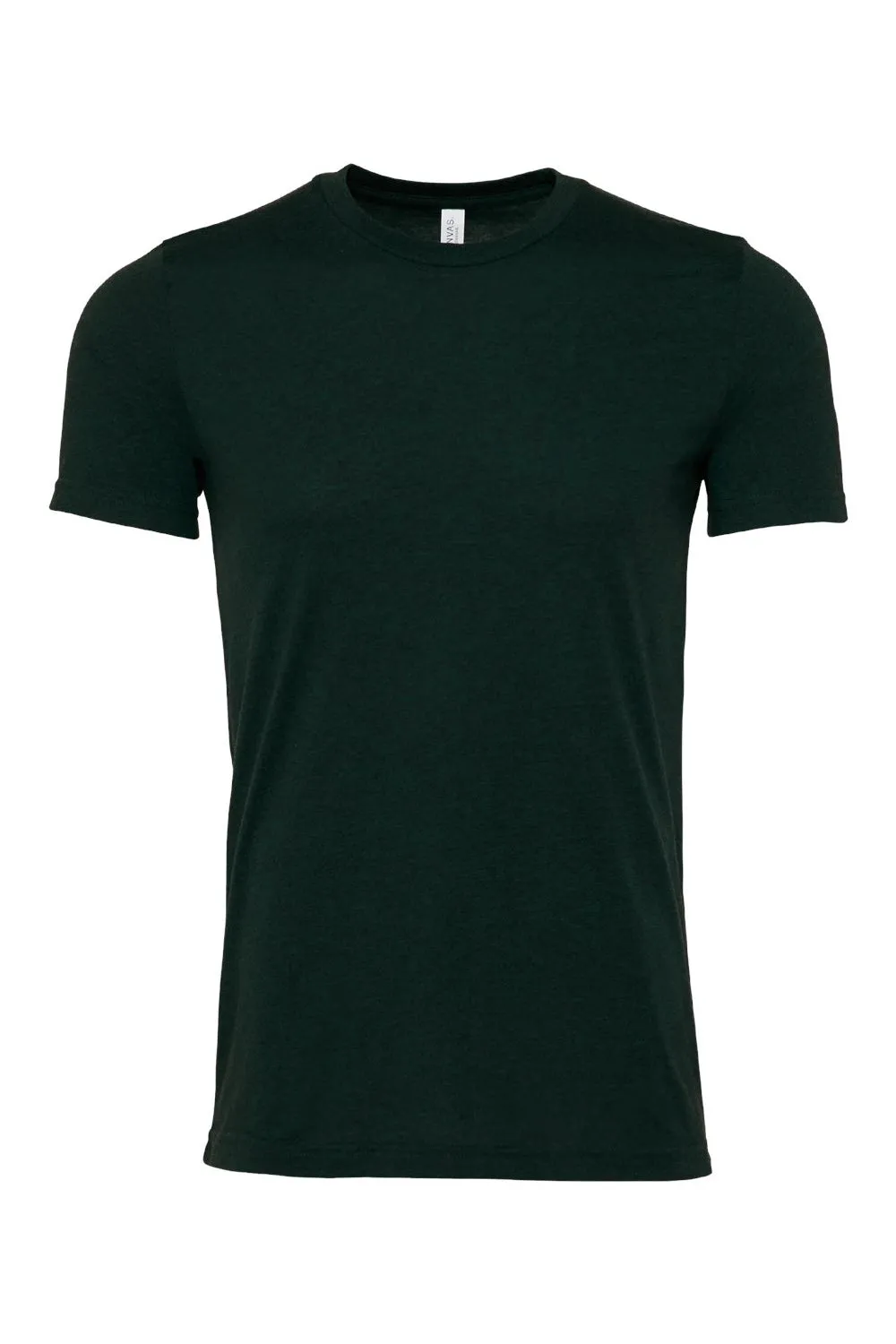 Bella   Canvas Mens Heather CVC Short Sleeve Crewneck T-Shirt - Heather Emerald