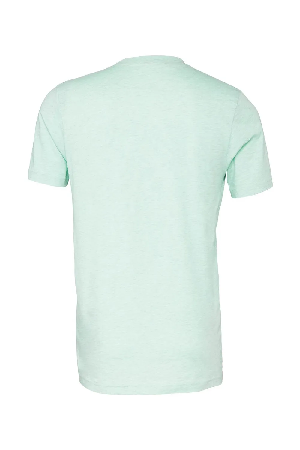 Bella   Canvas Mens Heather CVC Short Sleeve Crewneck T-Shirt - Heather Prism Mint Green