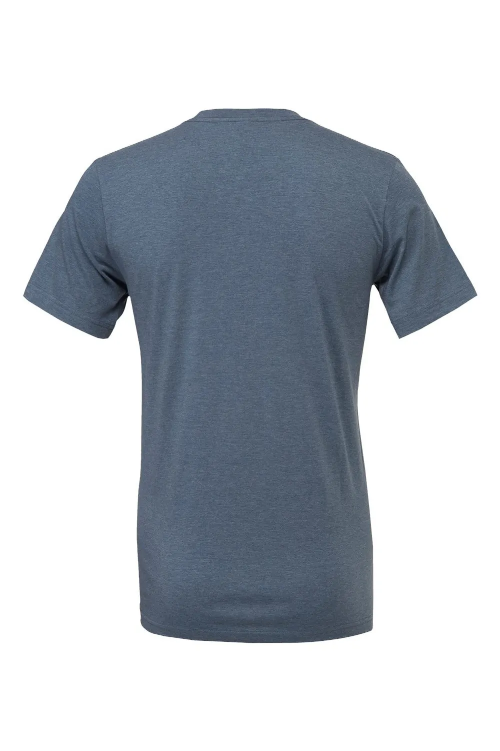 Bella   Canvas Mens Heather CVC Short Sleeve Crewneck T-Shirt - Heather Slate Blue