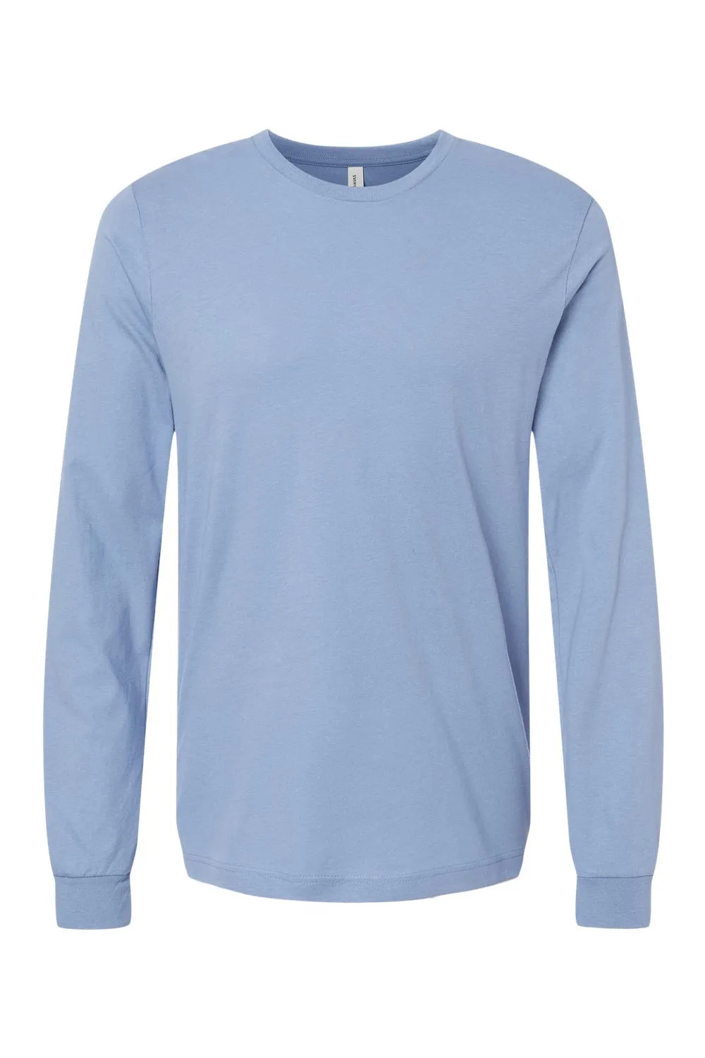 Bella   Canvas Mens Jersey Long Sleeve Crewneck T-Shirt - Lavender Blue