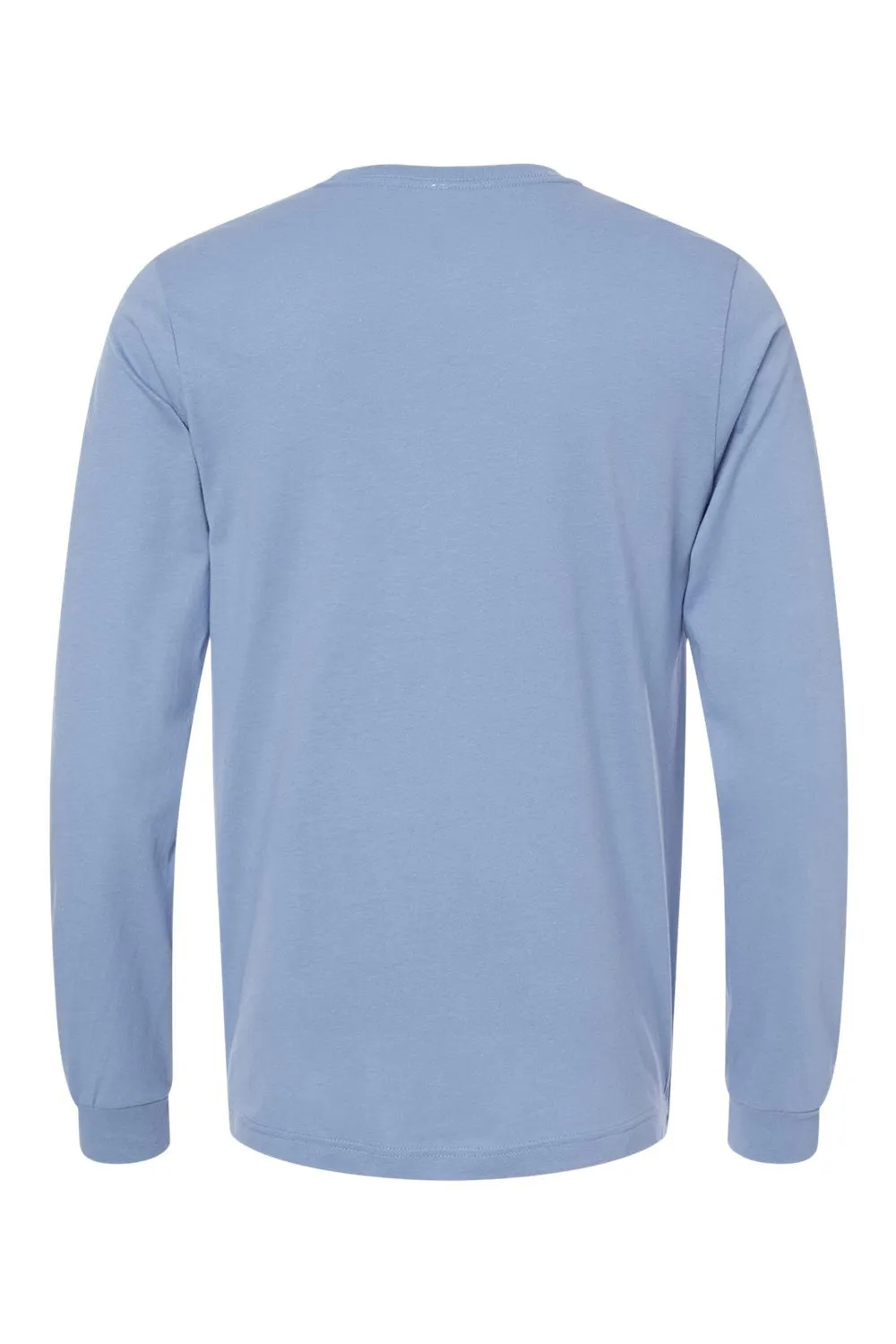 Bella   Canvas Mens Jersey Long Sleeve Crewneck T-Shirt - Lavender Blue