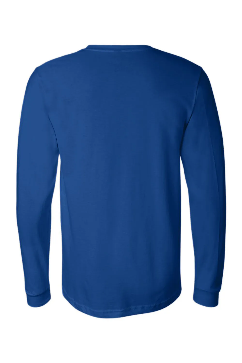 Bella   Canvas Mens Jersey Long Sleeve Crewneck T-Shirt - True Royal Blue