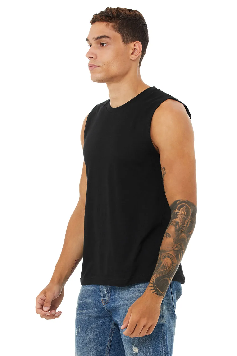 Bella   Canvas Mens Jersey Muscle Tank Top - Black