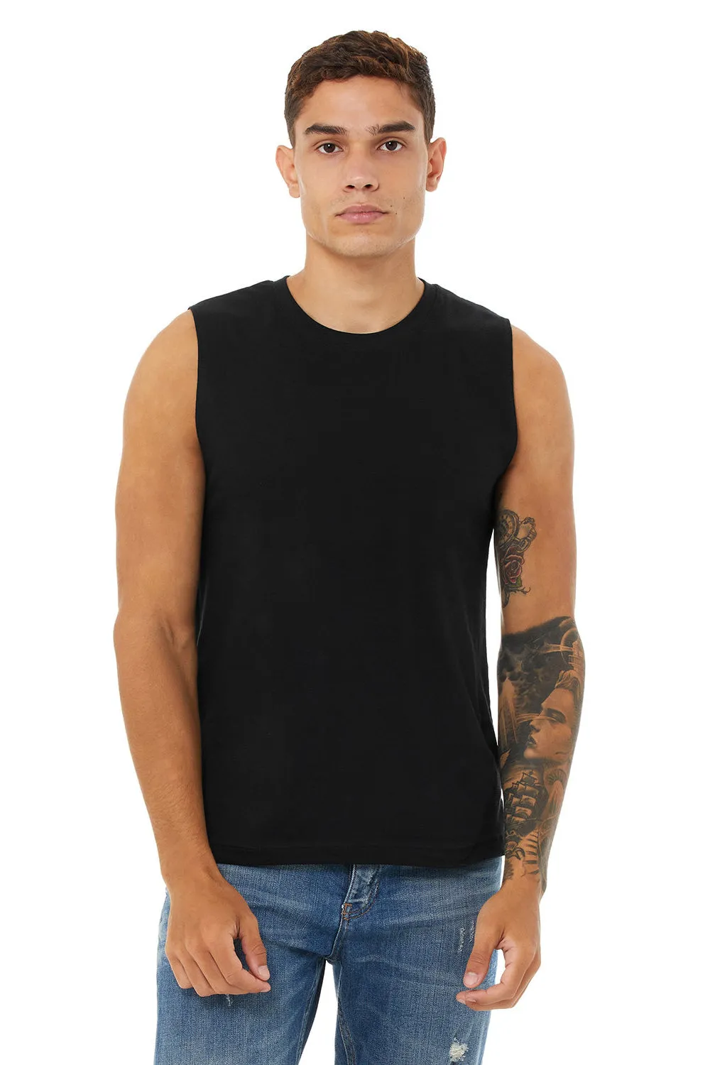 Bella   Canvas Mens Jersey Muscle Tank Top - Black