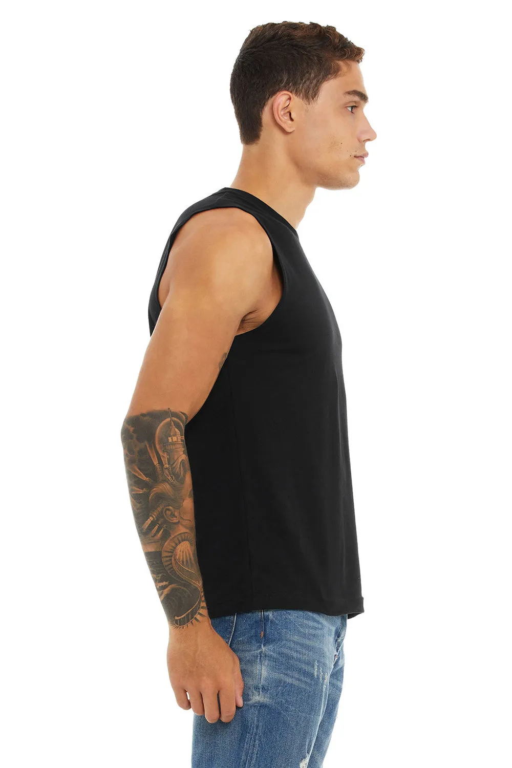 Bella   Canvas Mens Jersey Muscle Tank Top - Black