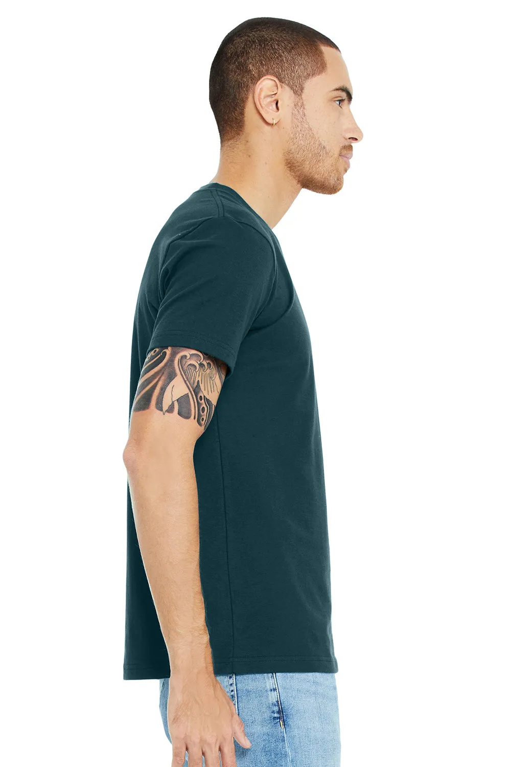 Bella   Canvas Mens Jersey Short Sleeve Crewneck T-Shirt - Atlantic Blue