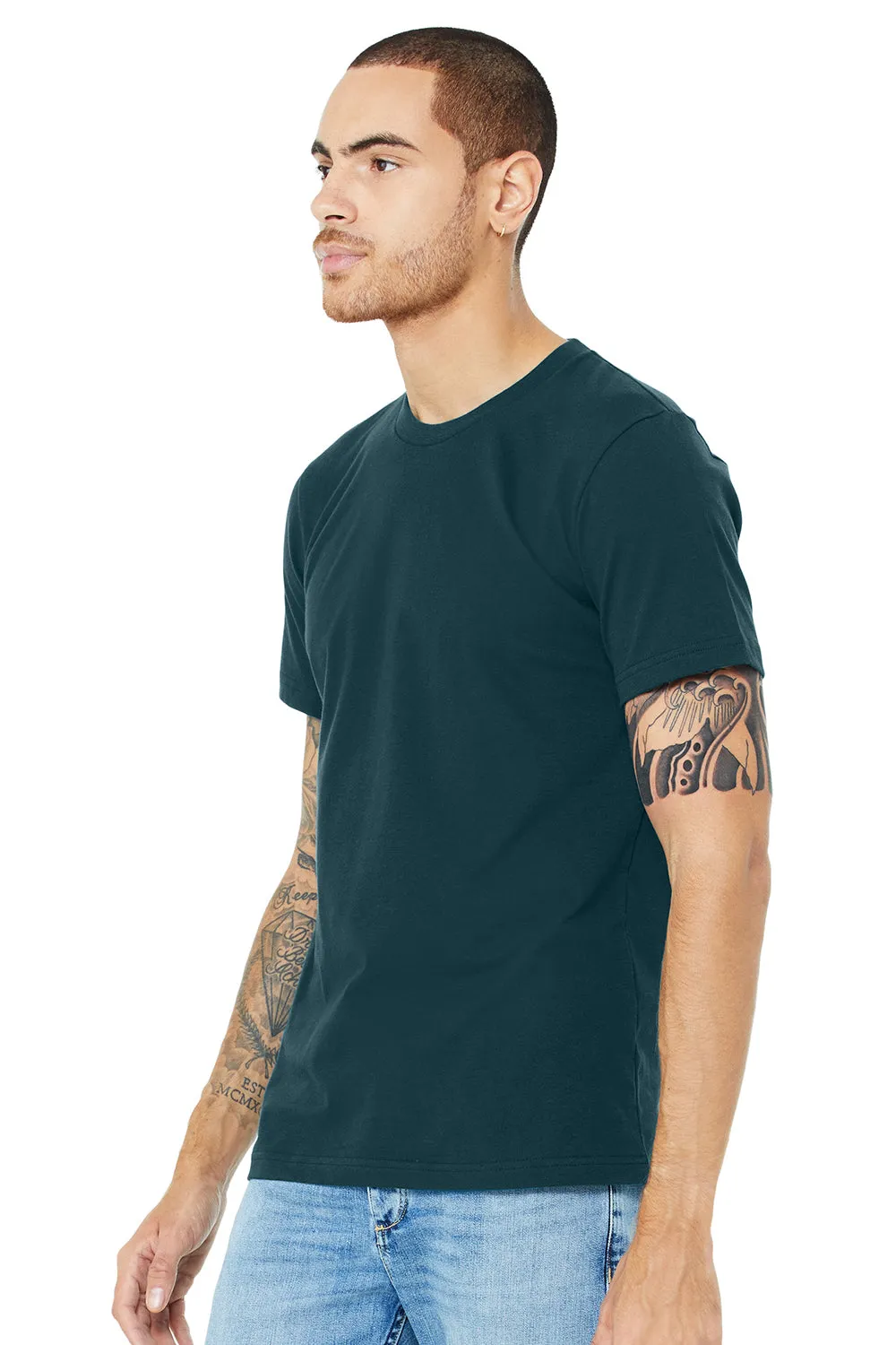 Bella   Canvas Mens Jersey Short Sleeve Crewneck T-Shirt - Atlantic Blue