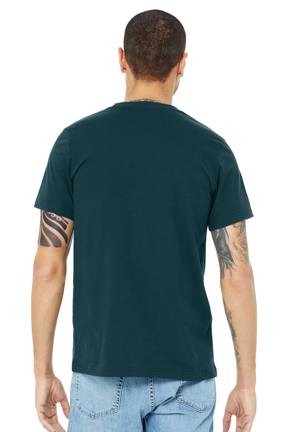 Bella   Canvas Mens Jersey Short Sleeve Crewneck T-Shirt - Atlantic Blue