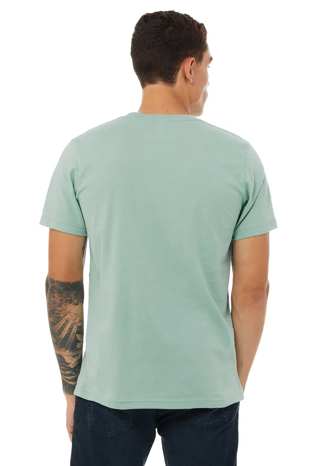 Bella   Canvas Mens Jersey Short Sleeve Crewneck T-Shirt - Dusty Blue