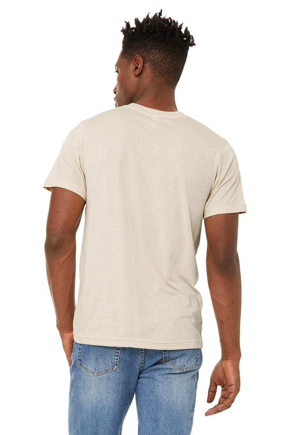 Bella   Canvas Mens Jersey Short Sleeve Crewneck T-Shirt - Heather Dust