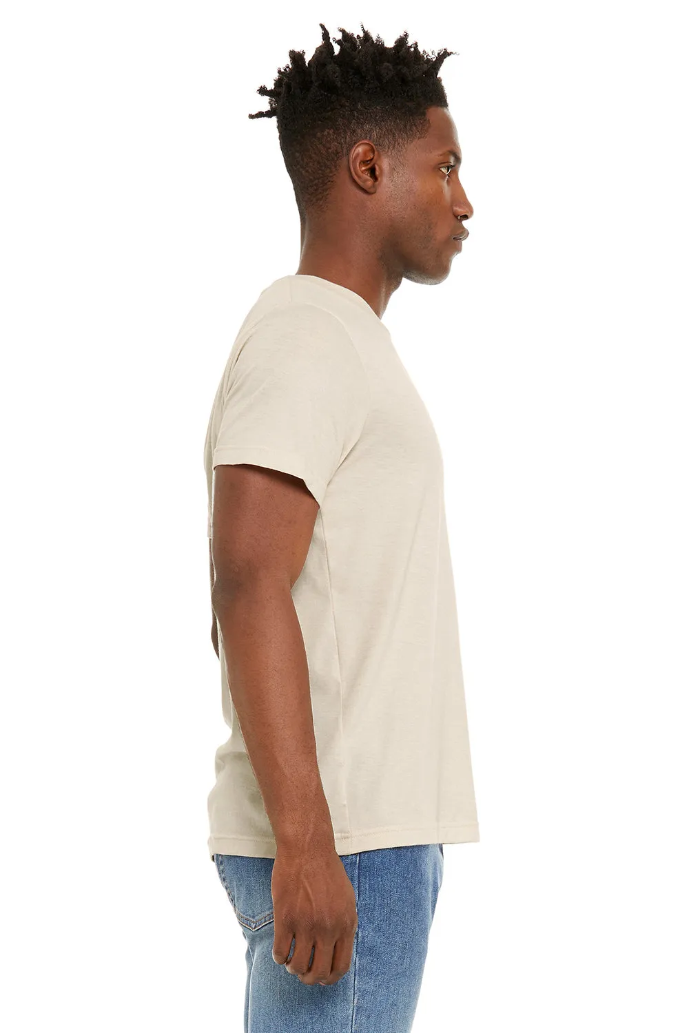 Bella   Canvas Mens Jersey Short Sleeve Crewneck T-Shirt - Heather Dust