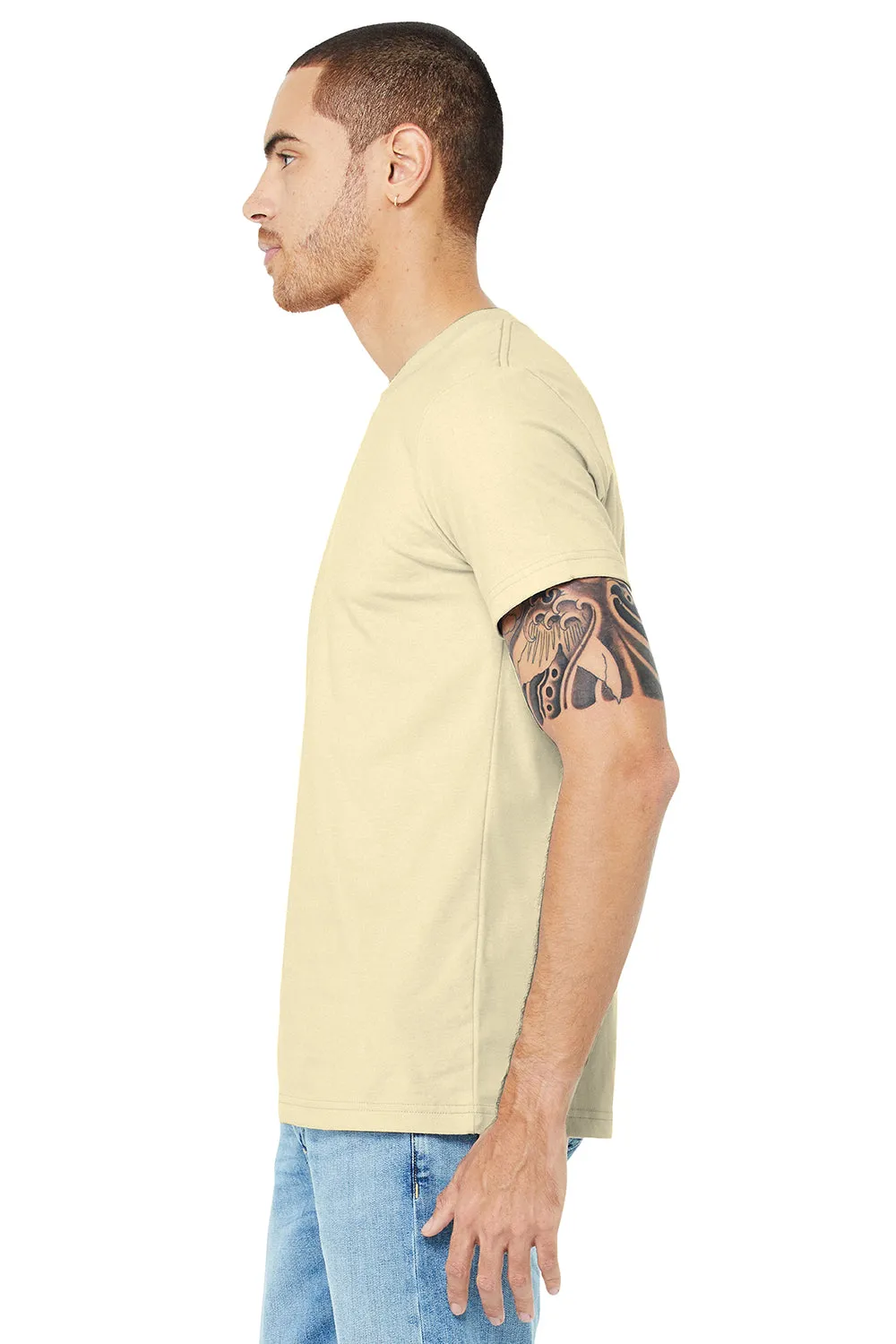 Bella   Canvas Mens Jersey Short Sleeve Crewneck T-Shirt - Natural