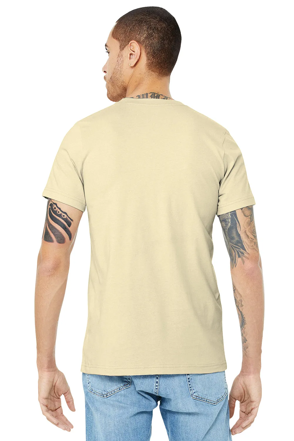 Bella   Canvas Mens Jersey Short Sleeve Crewneck T-Shirt - Natural