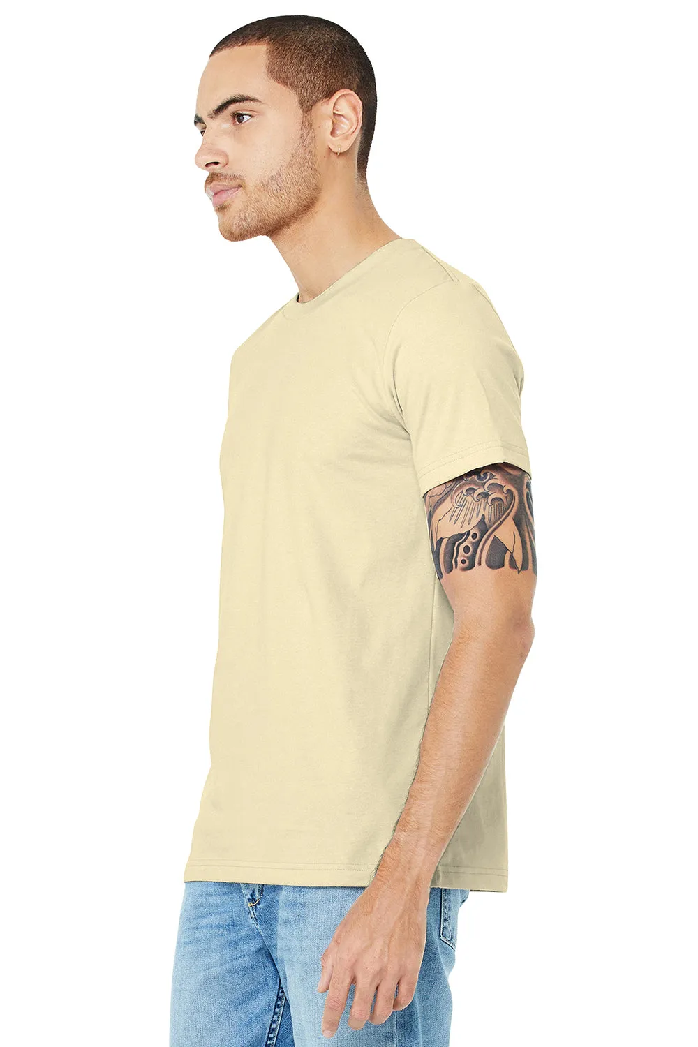Bella   Canvas Mens Jersey Short Sleeve Crewneck T-Shirt - Natural