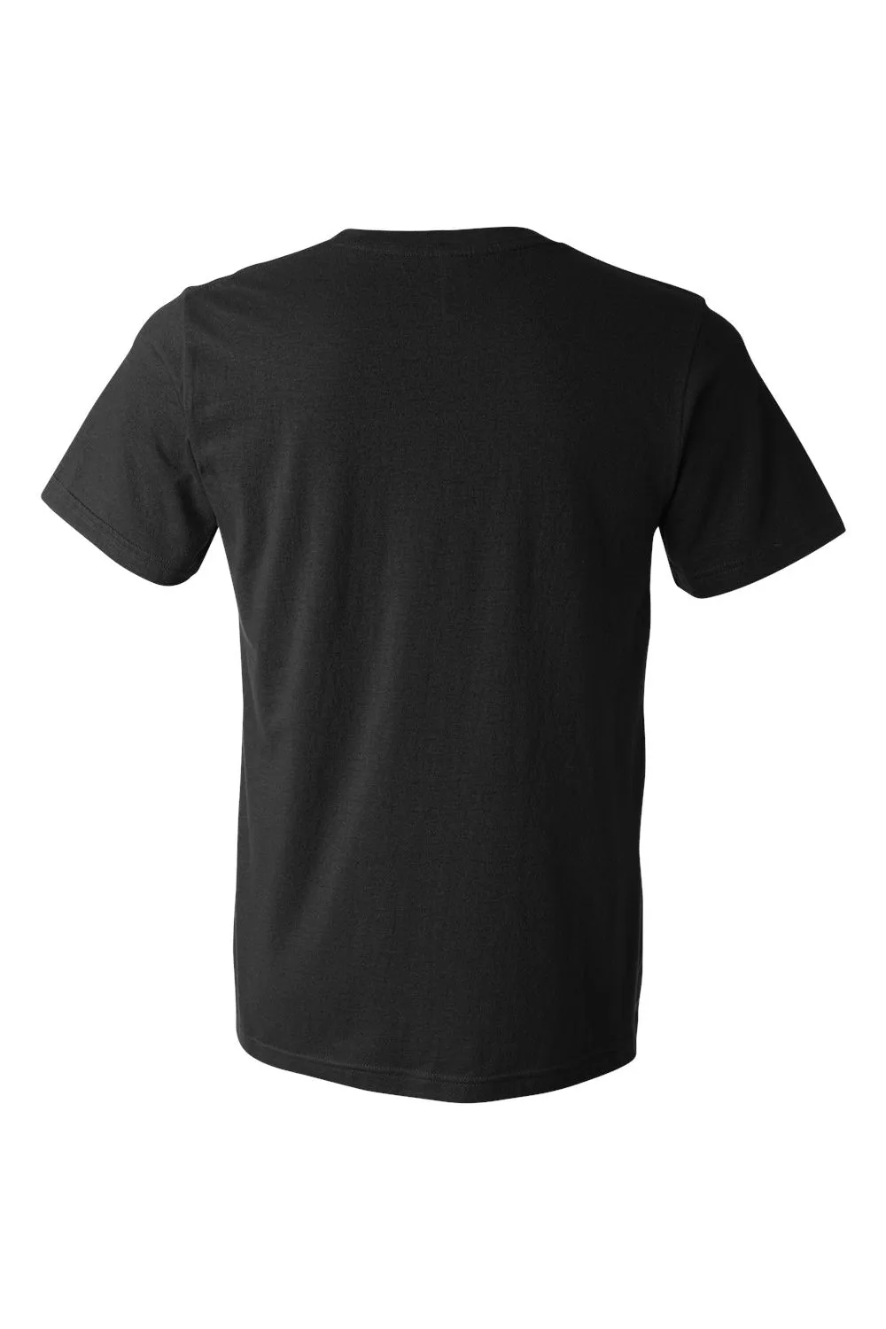 Bella   Canvas Mens Jersey Short Sleeve Crewneck T-Shirt w/ Pocket - Black