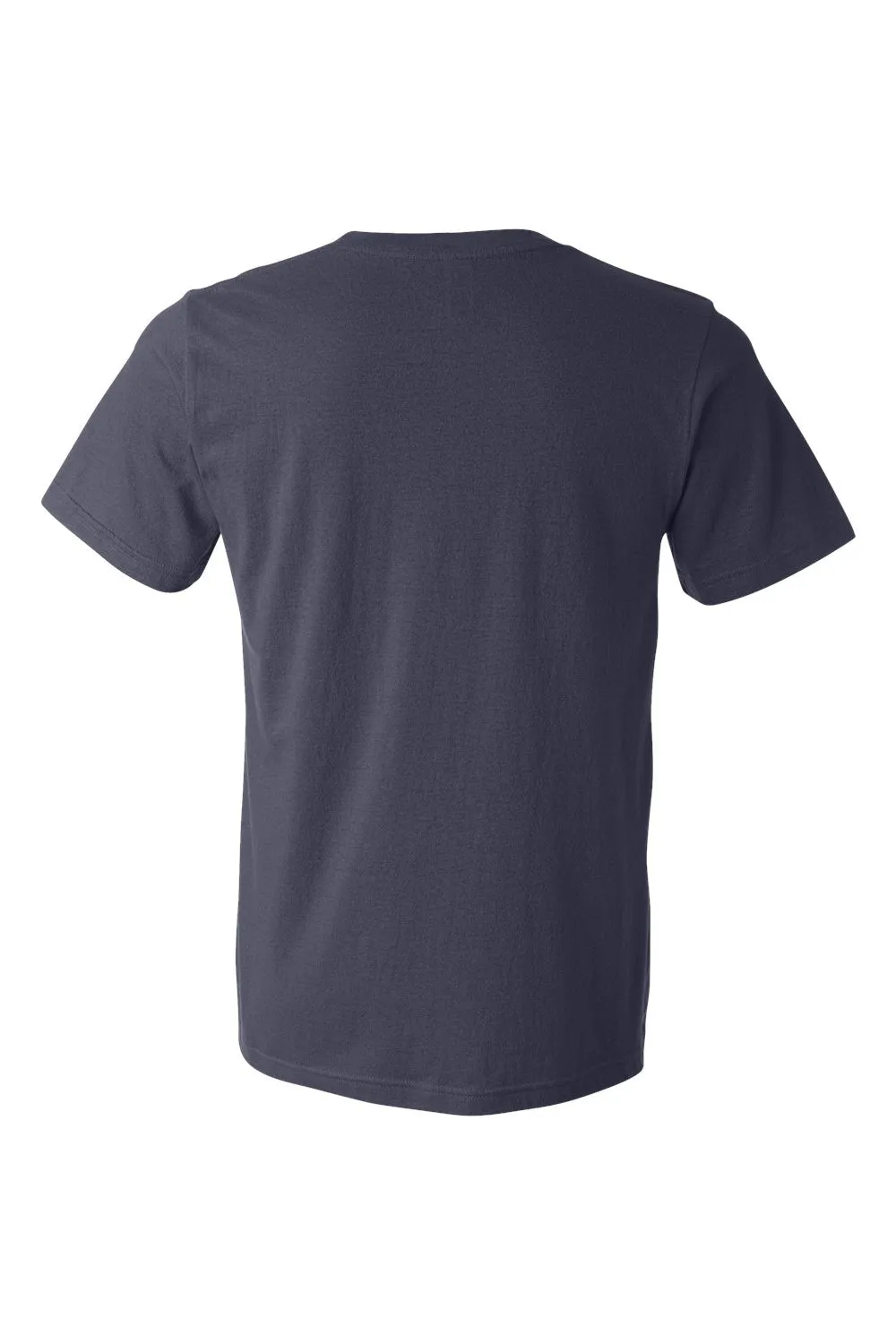 Bella   Canvas Mens Jersey Short Sleeve Crewneck T-Shirt w/ Pocket - Navy Blue