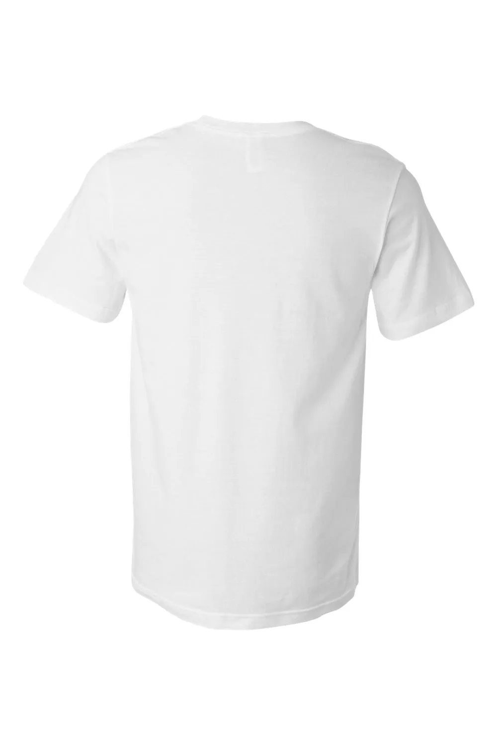 Bella   Canvas Mens Jersey Short Sleeve Crewneck T-Shirt w/ Pocket - White