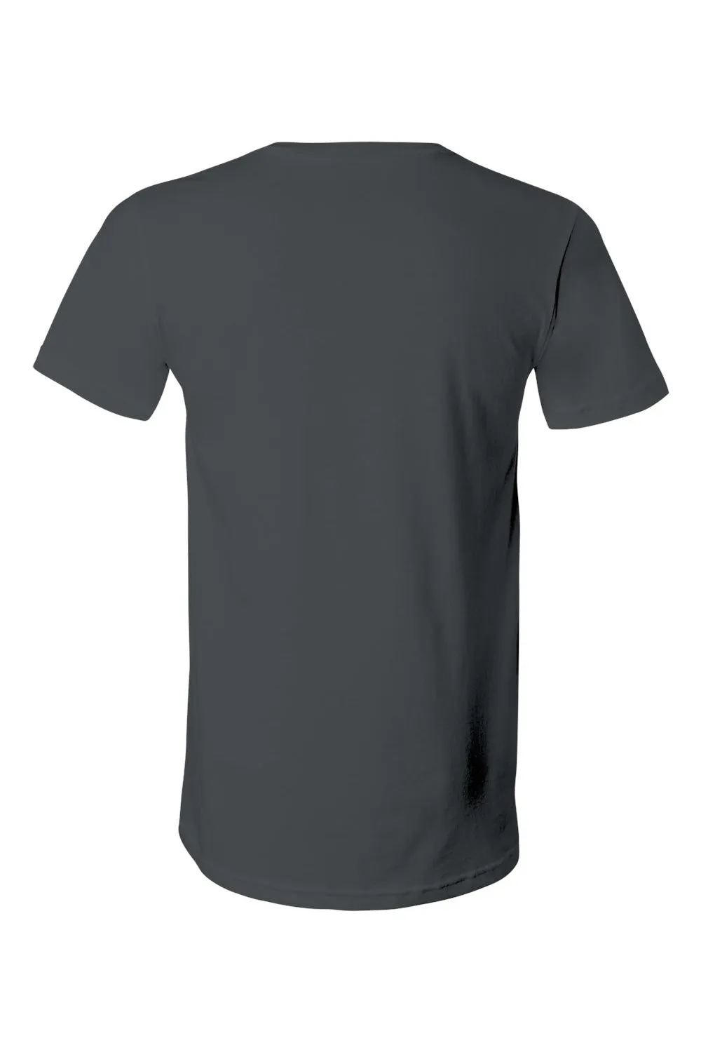 Bella   Canvas Mens Jersey Short Sleeve V-Neck T-Shirt - Asphalt Grey