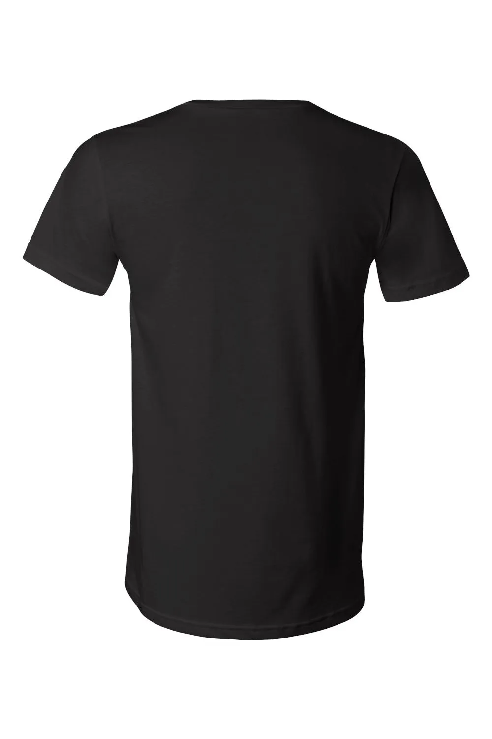 Bella   Canvas Mens Jersey Short Sleeve V-Neck T-Shirt - Black
