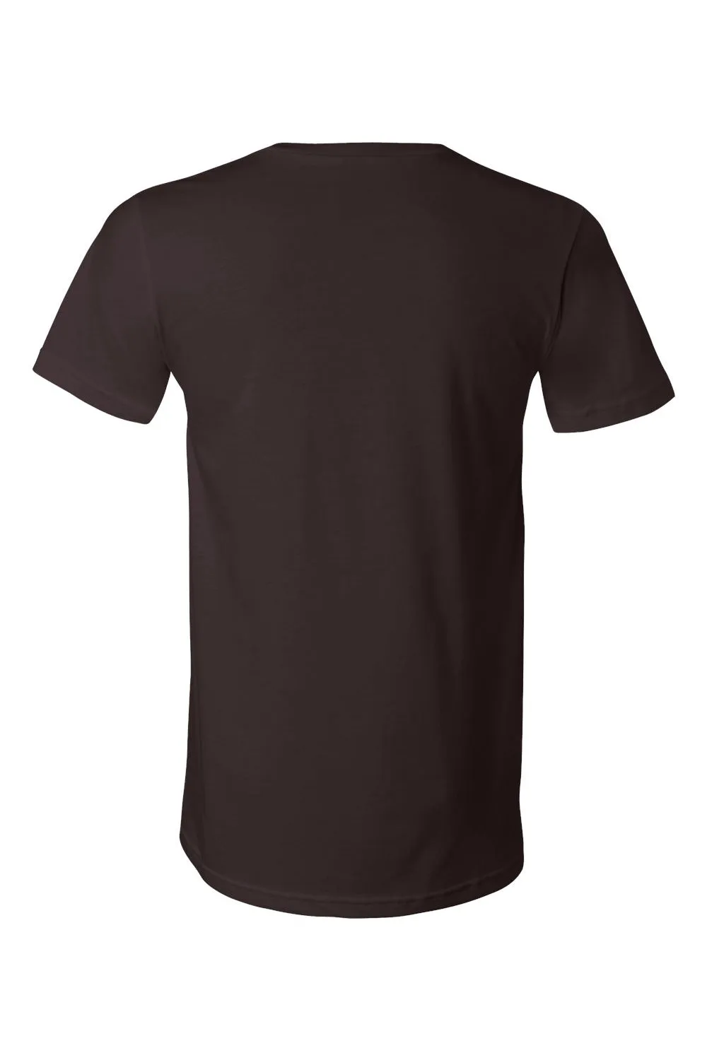 Bella   Canvas Mens Jersey Short Sleeve V-Neck T-Shirt - Brown - Closeout