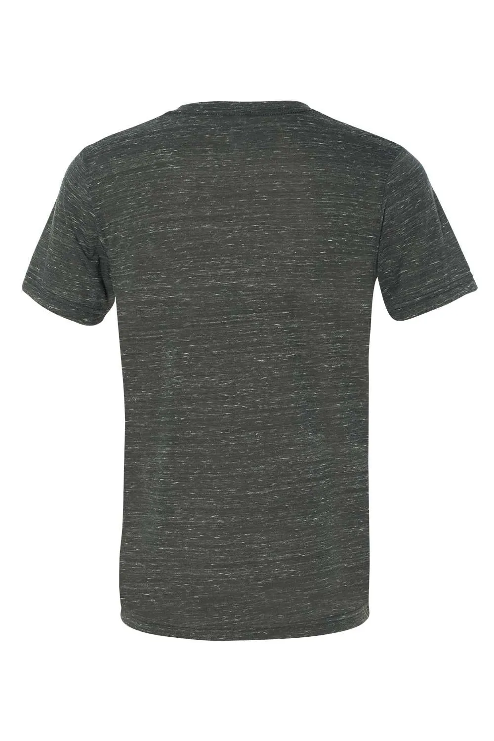Bella   Canvas Mens Jersey Short Sleeve V-Neck T-Shirt - Charcoal Grey Marble