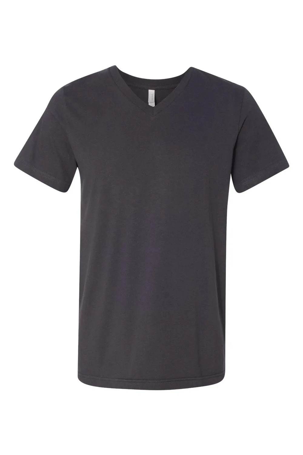 Bella   Canvas Mens Jersey Short Sleeve V-Neck T-Shirt - Dark Grey