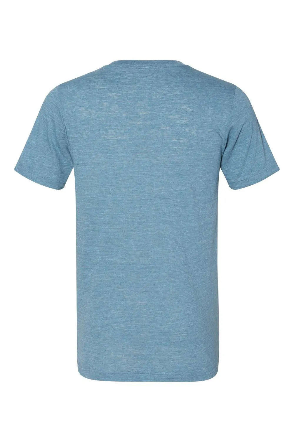 Bella   Canvas Mens Jersey Short Sleeve V-Neck T-Shirt - Denim Blue Slub - Closeout