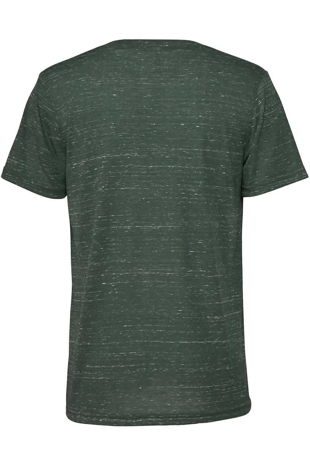 Bella   Canvas Mens Jersey Short Sleeve V-Neck T-Shirt - Forest Green Marble