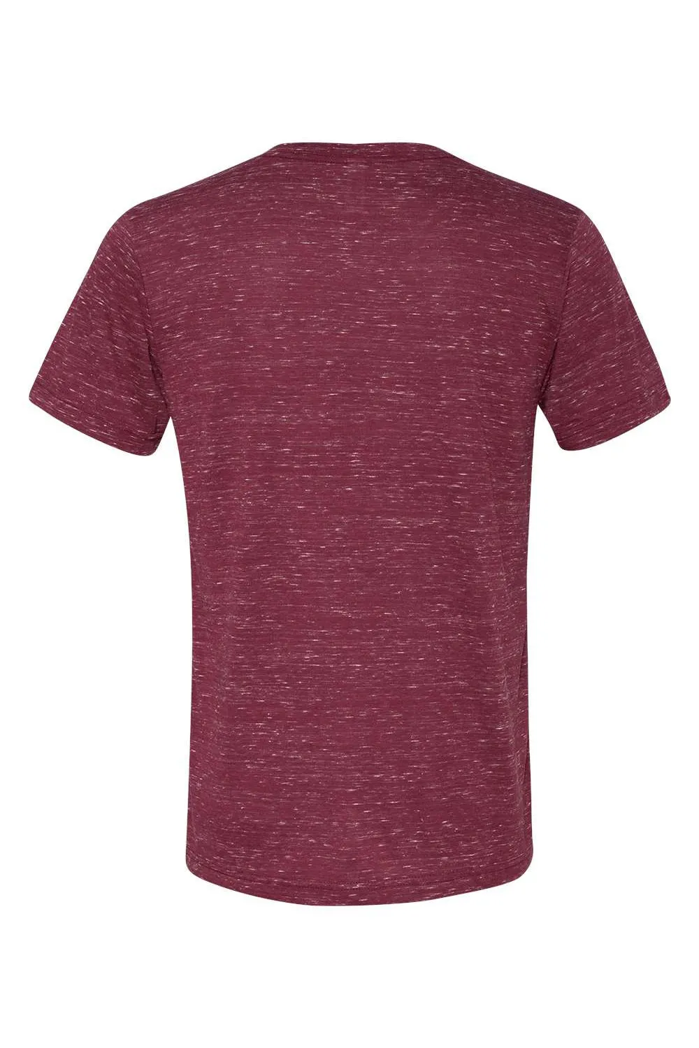 Bella   Canvas Mens Jersey Short Sleeve V-Neck T-Shirt - Maroon Marble