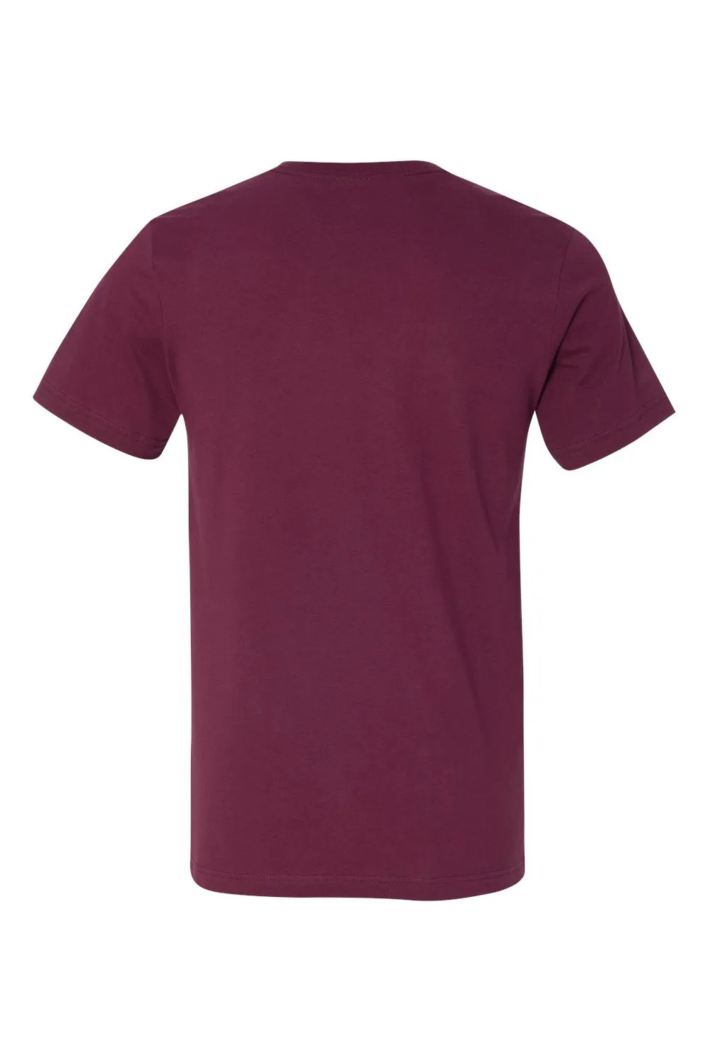 Bella   Canvas Mens Jersey Short Sleeve V-Neck T-Shirt - Maroon