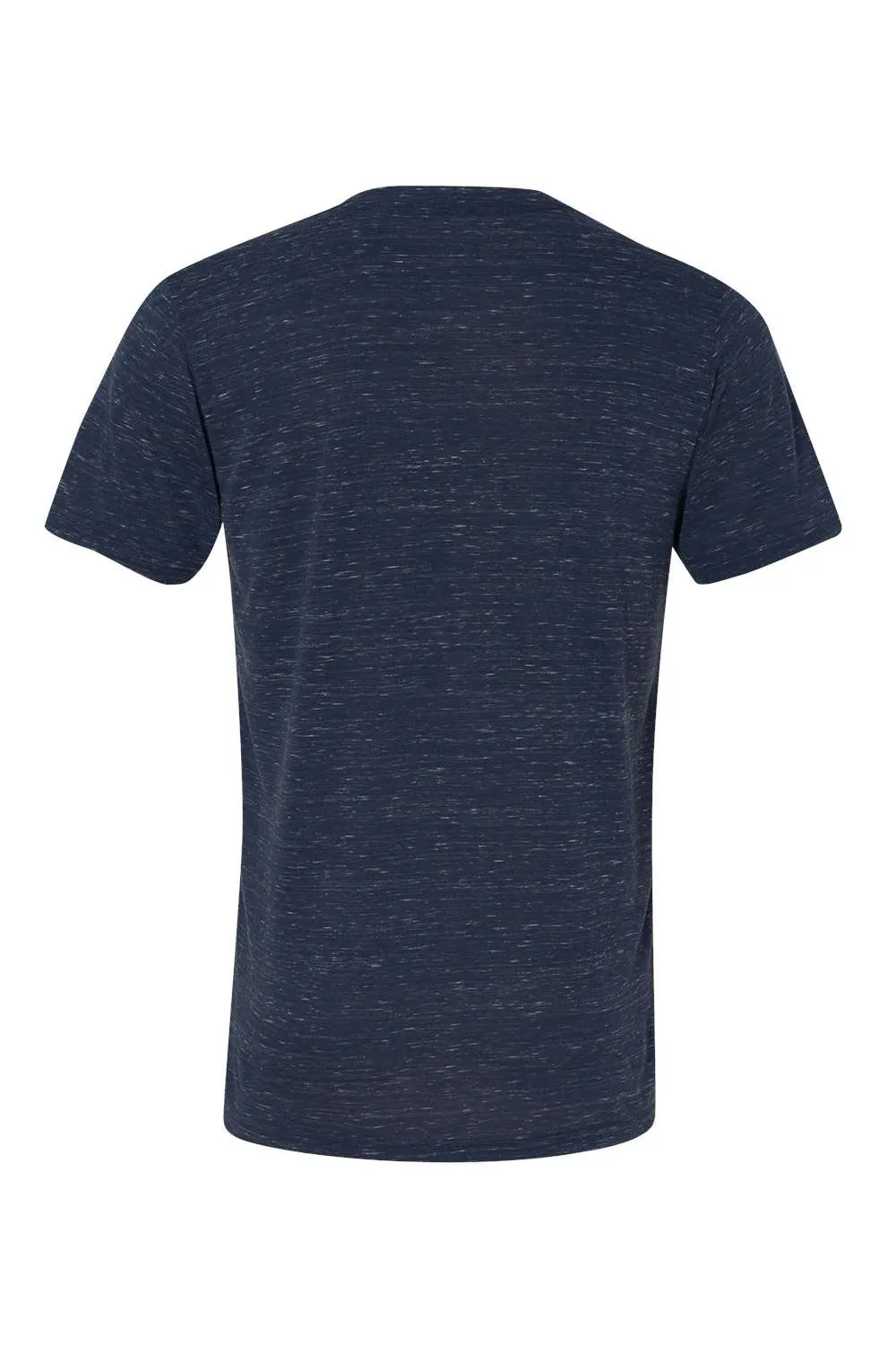 Bella   Canvas Mens Jersey Short Sleeve V-Neck T-Shirt - Navy Blue Marble - Closeout