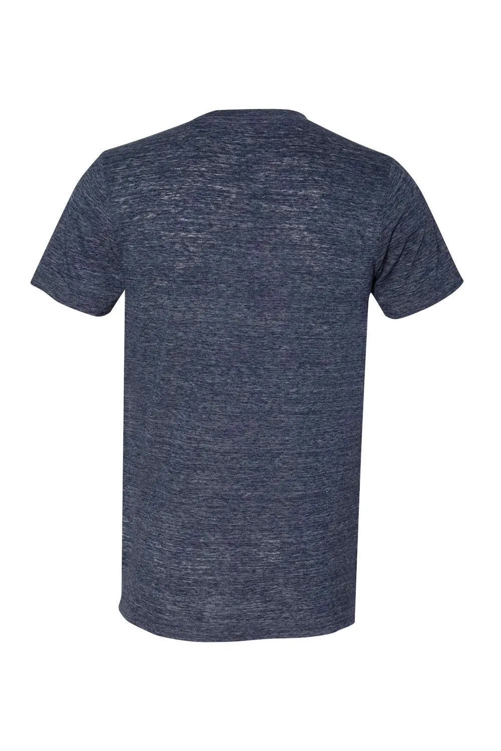 Bella   Canvas Mens Jersey Short Sleeve V-Neck T-Shirt - Navy Blue Slub - Closeout