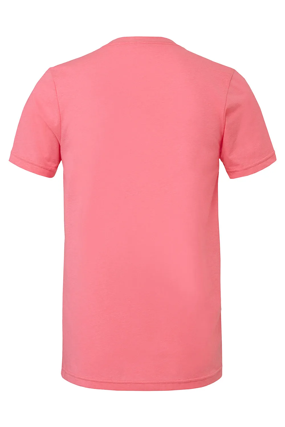 Bella   Canvas Mens Jersey Short Sleeve V-Neck T-Shirt - Neon Pink