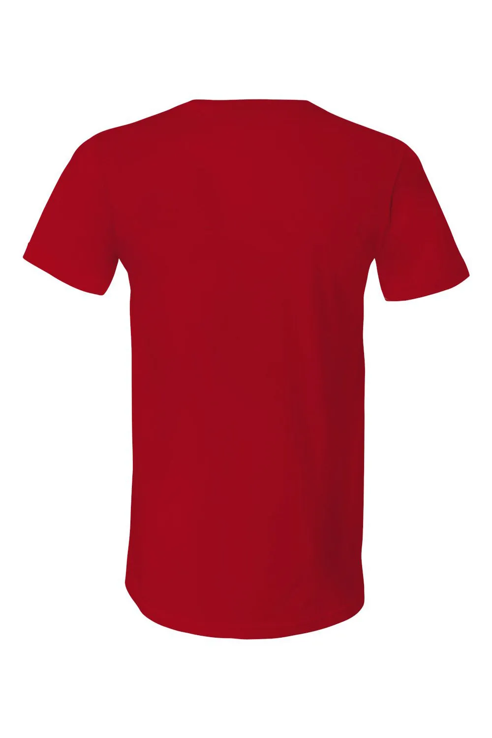 Bella   Canvas Mens Jersey Short Sleeve V-Neck T-Shirt - Red