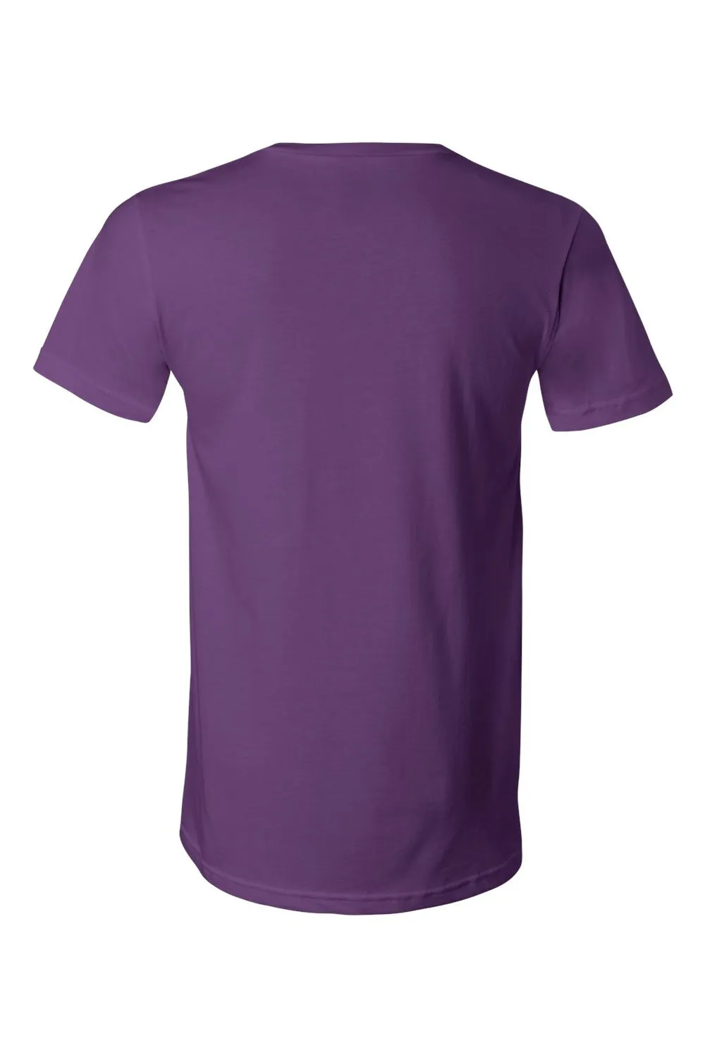 Bella   Canvas Mens Jersey Short Sleeve V-Neck T-Shirt - Team Purple