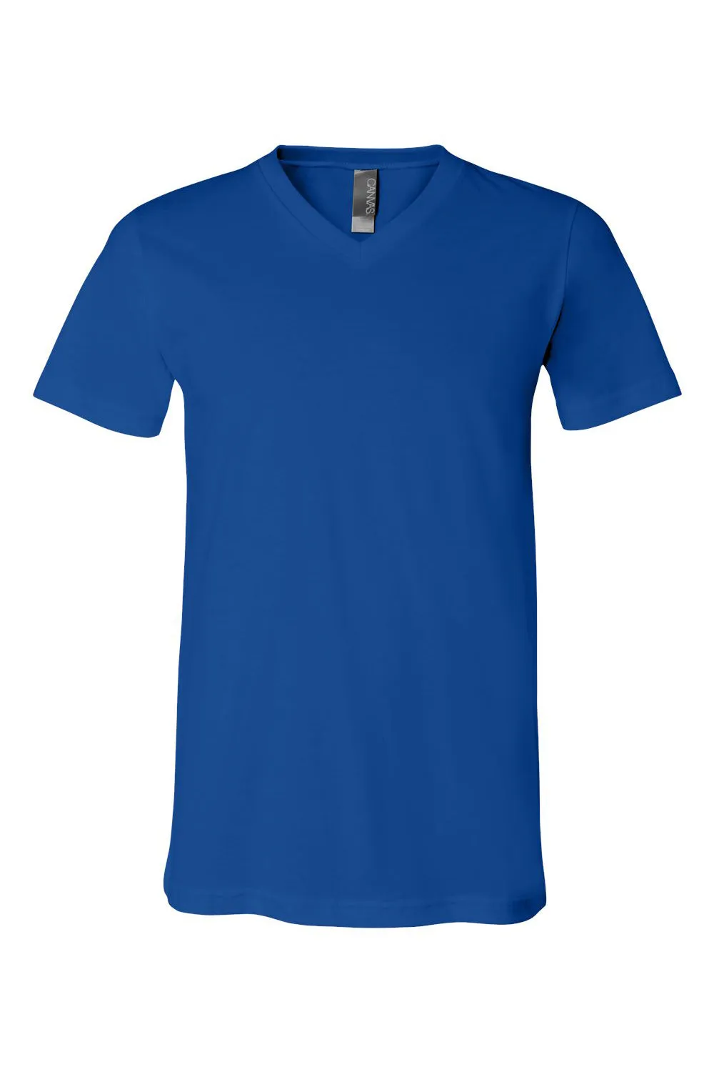 Bella   Canvas Mens Jersey Short Sleeve V-Neck T-Shirt - True Royal Blue