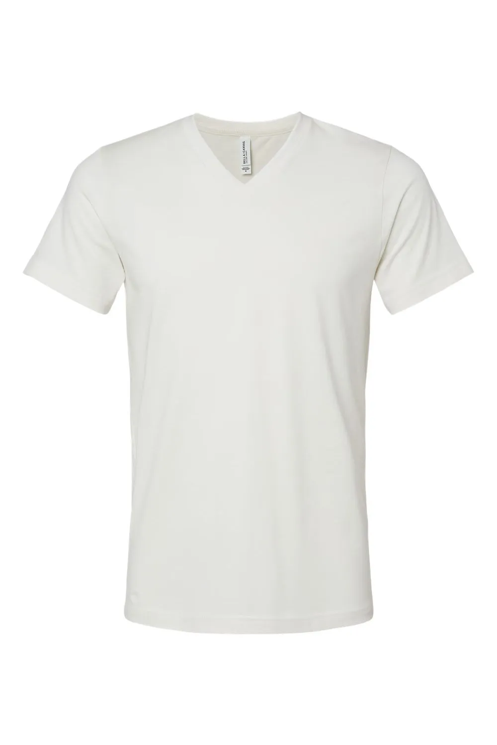 Bella   Canvas Mens Jersey Short Sleeve V-Neck T-Shirt - Vintage White