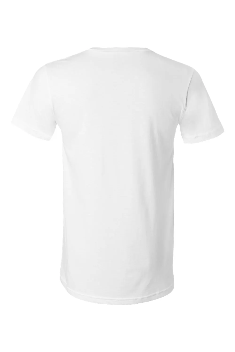 Bella   Canvas Mens Jersey Short Sleeve V-Neck T-Shirt - White
