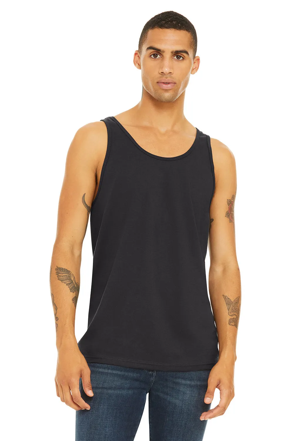 Bella   Canvas Mens Jersey Tank Top - Dark Grey