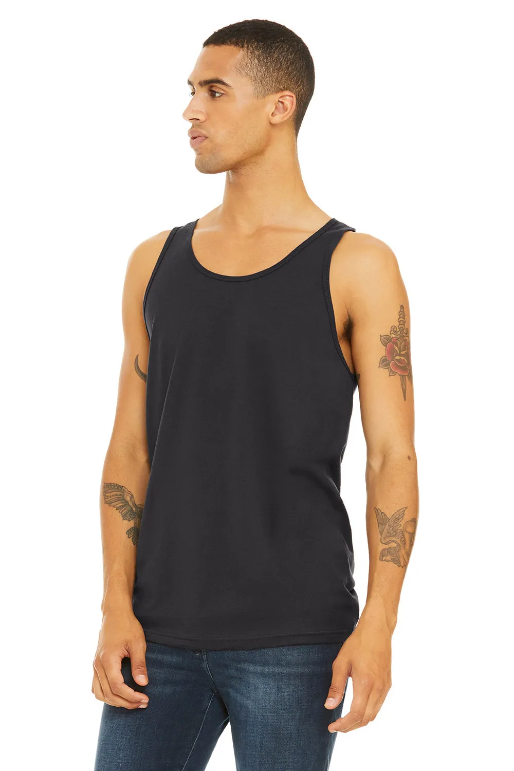 Bella   Canvas Mens Jersey Tank Top - Dark Grey