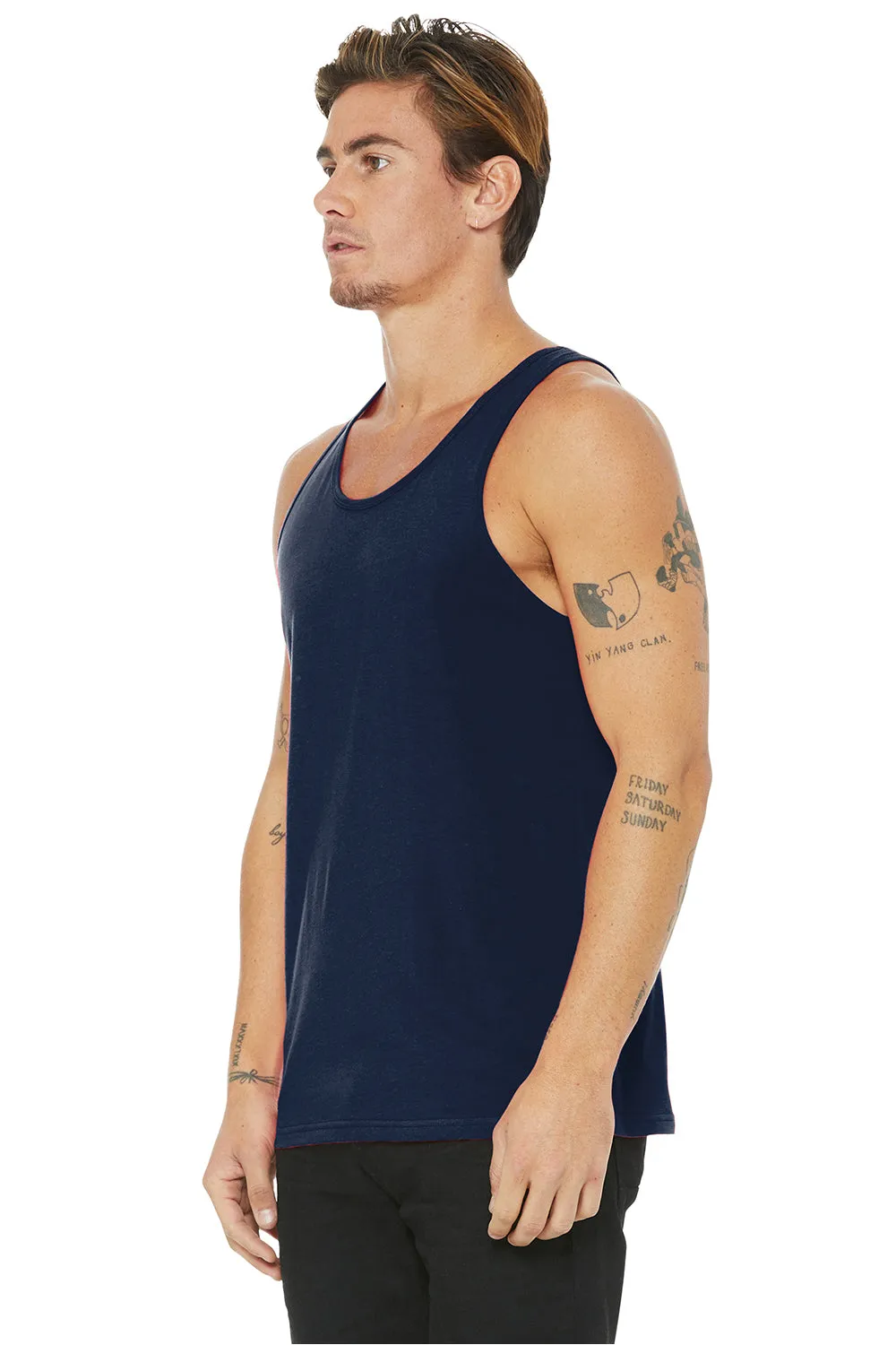 Bella   Canvas Mens Jersey Tank Top - Navy Blue