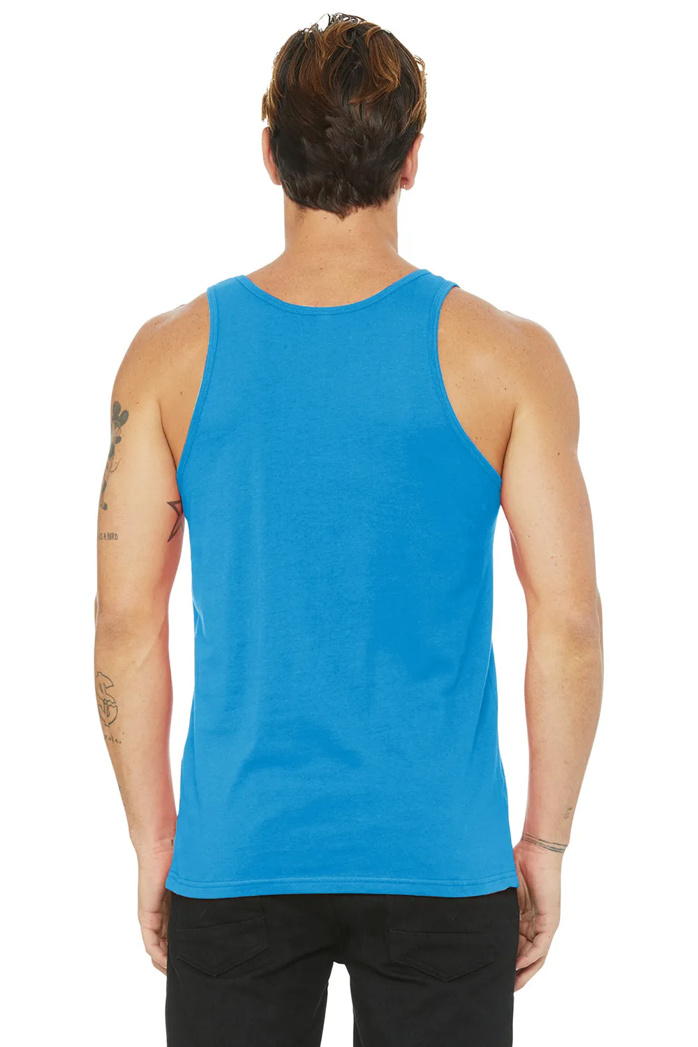 Bella   Canvas Mens Jersey Tank Top - Neon Blue