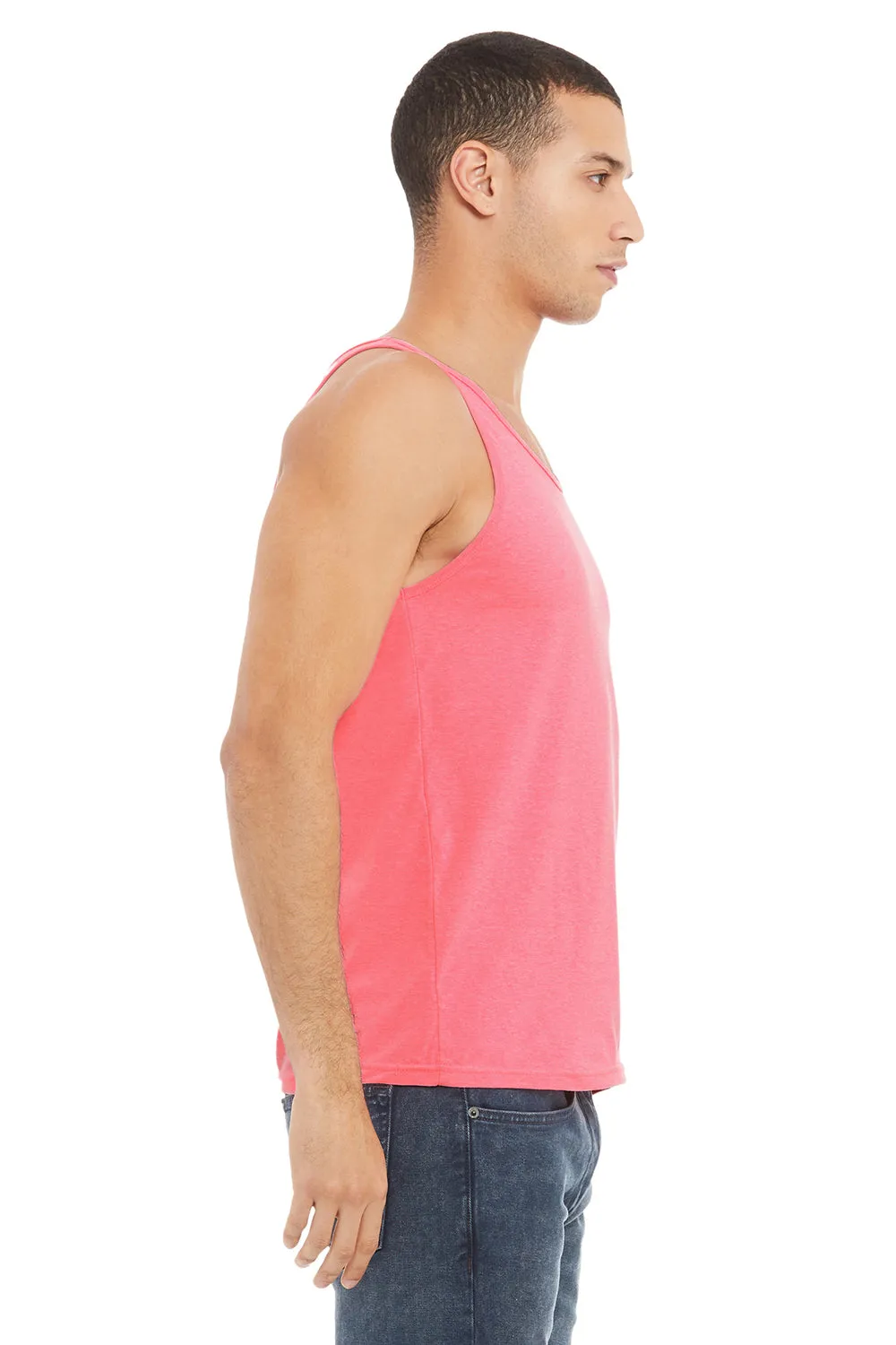 Bella   Canvas Mens Jersey Tank Top - Neon Pink
