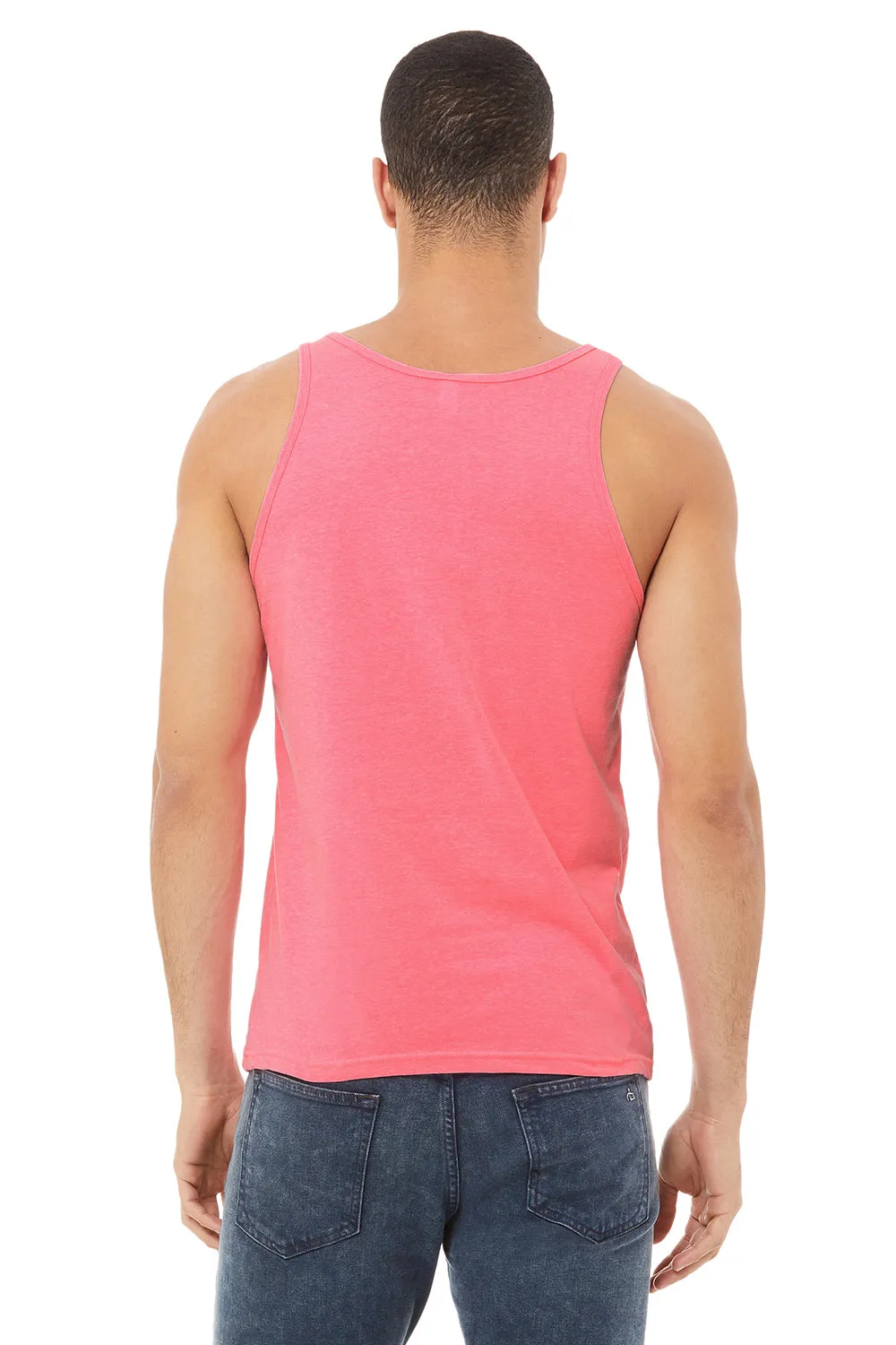 Bella   Canvas Mens Jersey Tank Top - Neon Pink