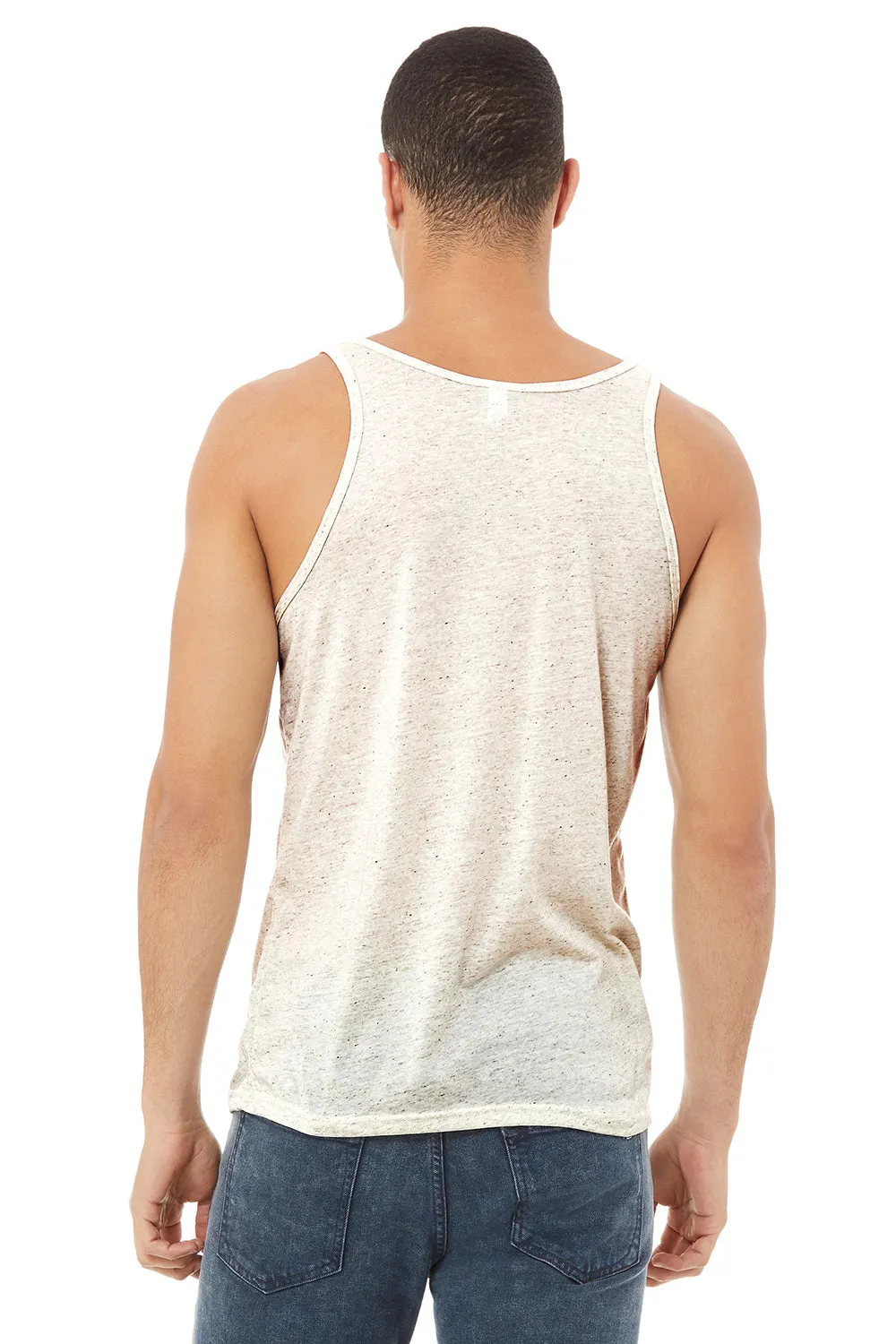 Bella   Canvas Mens Jersey Tank Top - Oatmeal Triblend