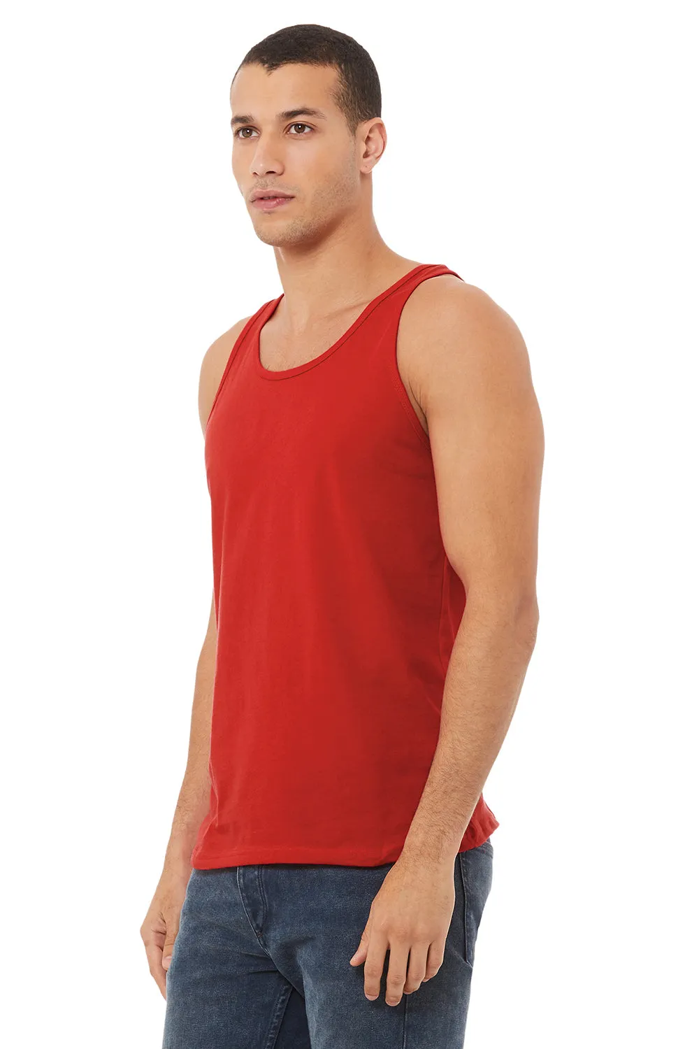 Bella   Canvas Mens Jersey Tank Top - Red