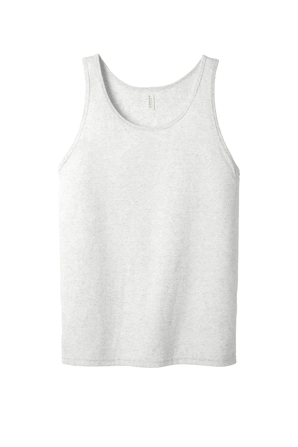 Bella   Canvas Mens Jersey Tank Top - White Fleck Triblend