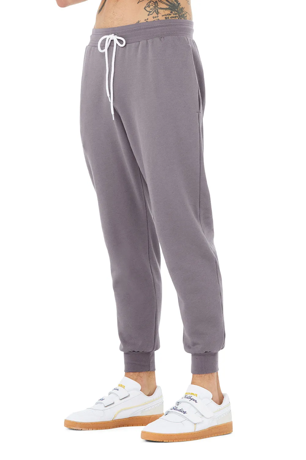 Bella   Canvas Mens Jogger Sweatpants w/ Pockets - Storm Grey