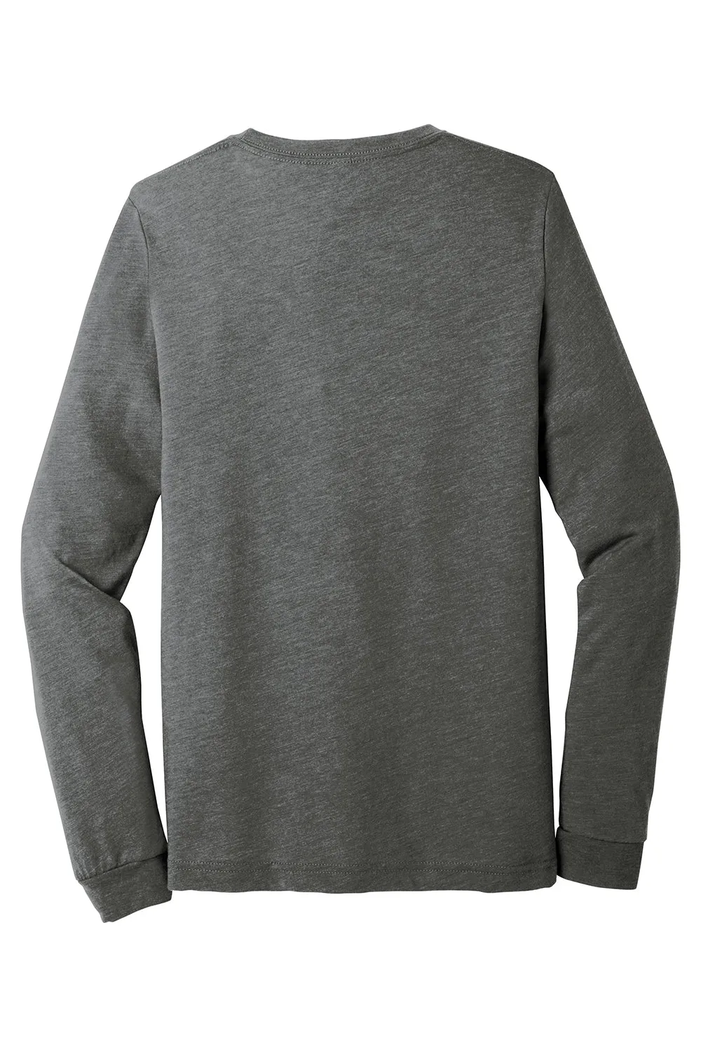 Bella   Canvas Mens Long Sleeve Crewneck T-Shirt - Grey