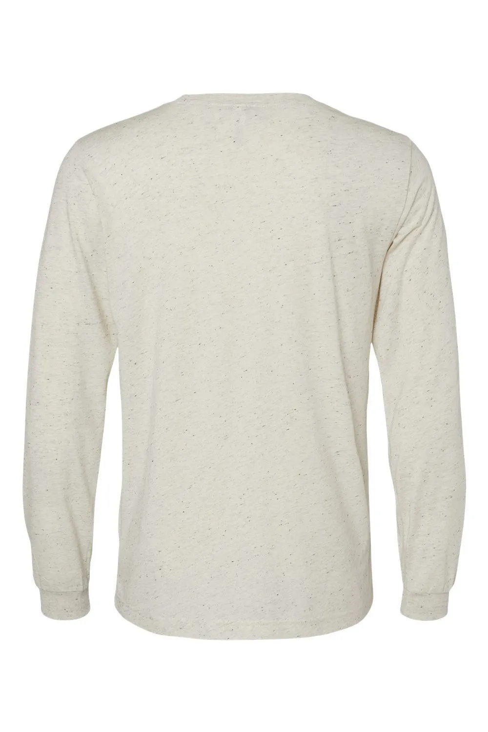Bella   Canvas Mens Long Sleeve Crewneck T-Shirt - Oatmeal